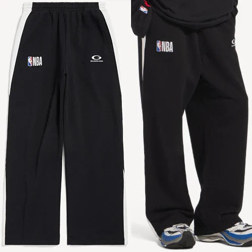 발렌시아가 x NBA 콜라보레이션 트랙수트 팬츠 뉴 블랙 · 남** 고객님