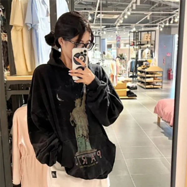 발렌시아가 파리 리버티 오버사이즈 후디 블랙 · 남** 고객님