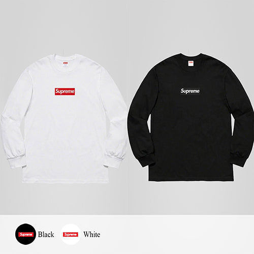 (국내배송, 당일출고) 슈프림 로고 패치 롱슬리브~2Color~