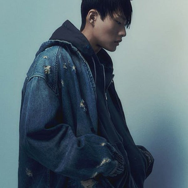 (국내배송, 당일출고) Juun.j 준지 디스트레스드 데님 후드 자켓