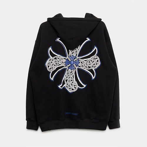 크롬하츠 Thermal Celtic Cross 후드 집업 블랙