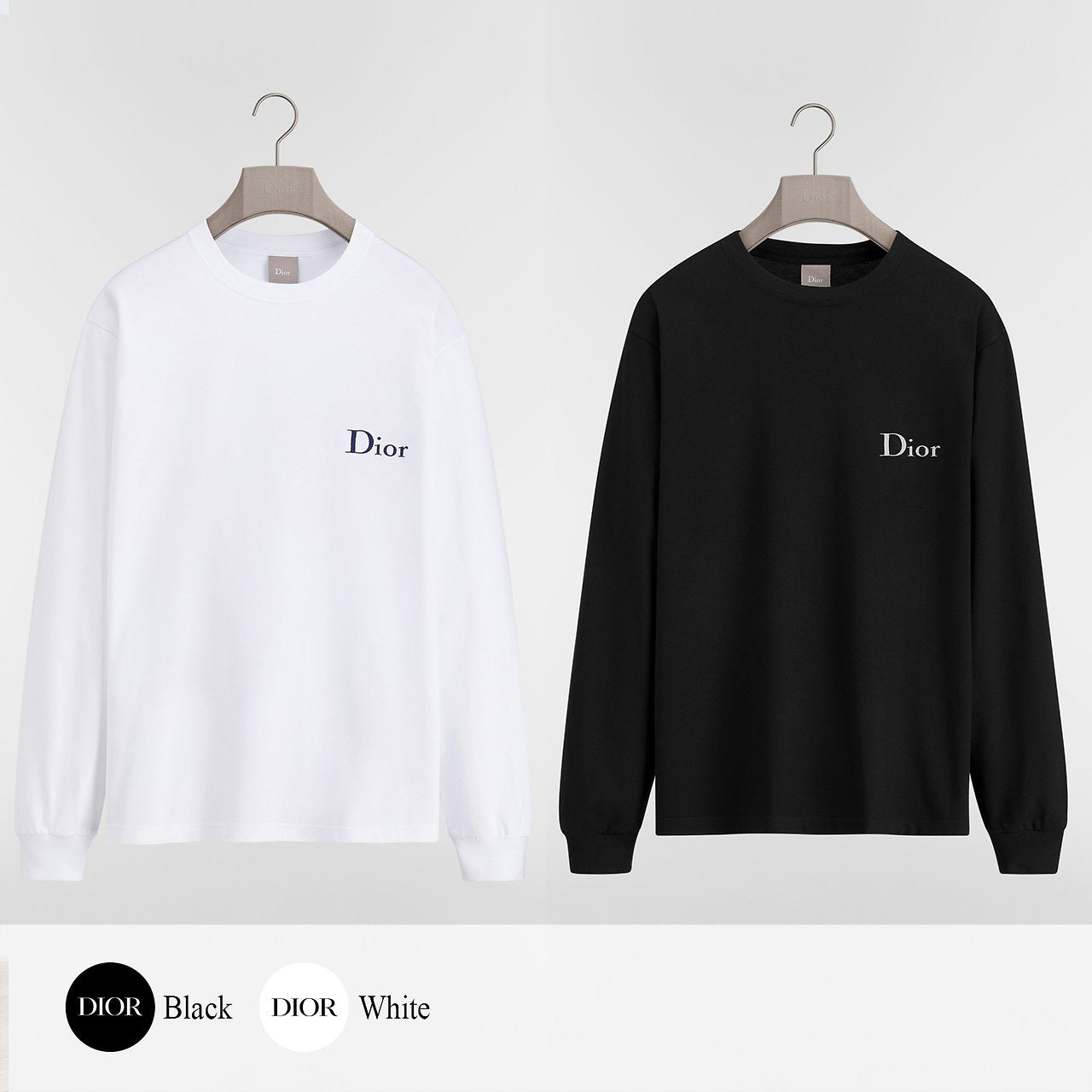 (국내배송, 당일출고)디올 로고 자수 롱슬리브 ~2Color~